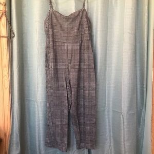 FINAL SALE Cropped houndstooth romper forever 21+ 2xl